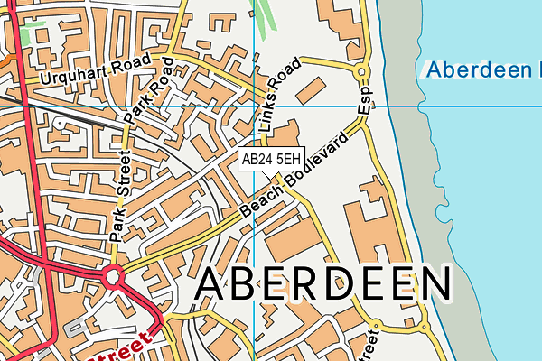 AB24 5EH map - OS VectorMap District (Ordnance Survey)