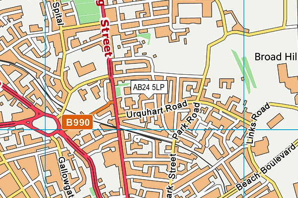 AB24 5LP map - OS VectorMap District (Ordnance Survey)