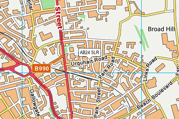 AB24 5LR map - OS VectorMap District (Ordnance Survey)