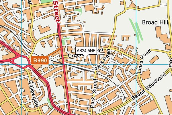 AB24 5NF map - OS VectorMap District (Ordnance Survey)