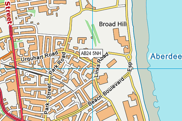AB24 5NH map - OS VectorMap District (Ordnance Survey)