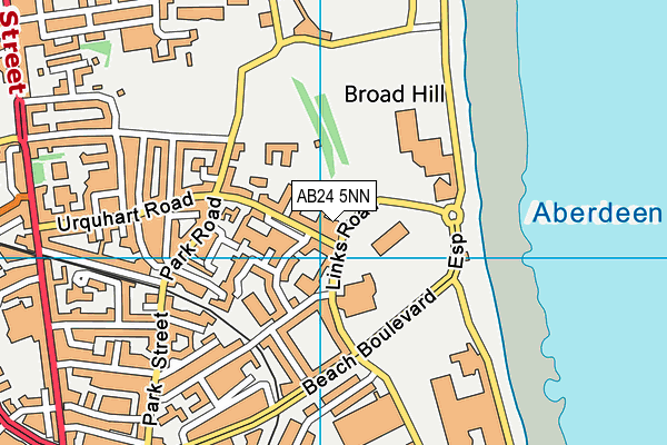AB24 5NN map - OS VectorMap District (Ordnance Survey)