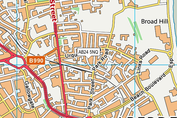 AB24 5NQ map - OS VectorMap District (Ordnance Survey)