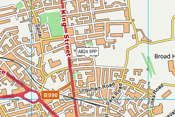 AB24 5PP map - OS VectorMap District (Ordnance Survey)