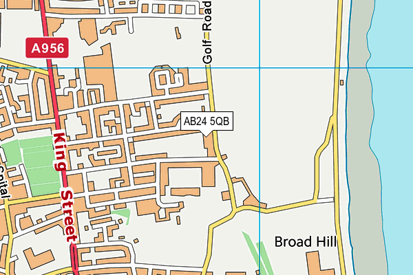 AB24 5QB map - OS VectorMap District (Ordnance Survey)