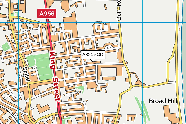 AB24 5QD map - OS VectorMap District (Ordnance Survey)