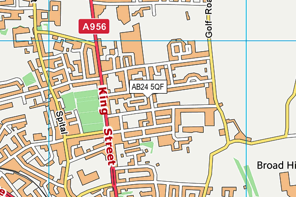 AB24 5QF map - OS VectorMap District (Ordnance Survey)