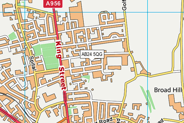 AB24 5QG map - OS VectorMap District (Ordnance Survey)