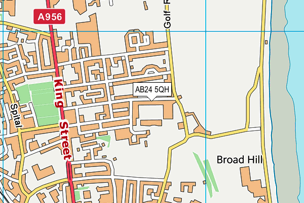 AB24 5QH map - OS VectorMap District (Ordnance Survey)