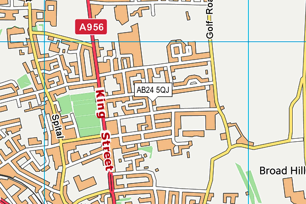 AB24 5QJ map - OS VectorMap District (Ordnance Survey)