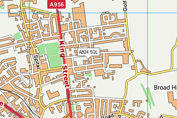 AB24 5QL map - OS VectorMap District (Ordnance Survey)