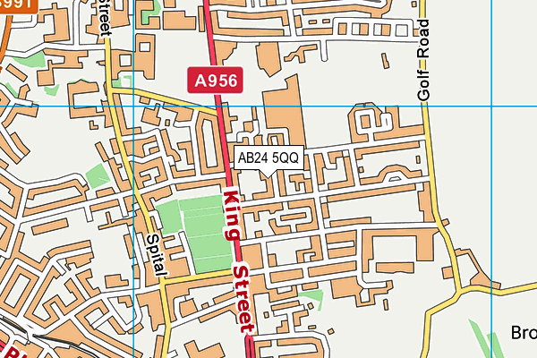 AB24 5QQ map - OS VectorMap District (Ordnance Survey)