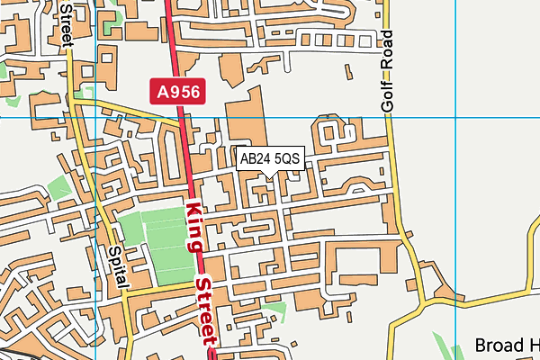AB24 5QS map - OS VectorMap District (Ordnance Survey)