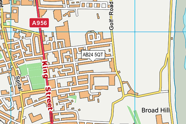 AB24 5QT map - OS VectorMap District (Ordnance Survey)
