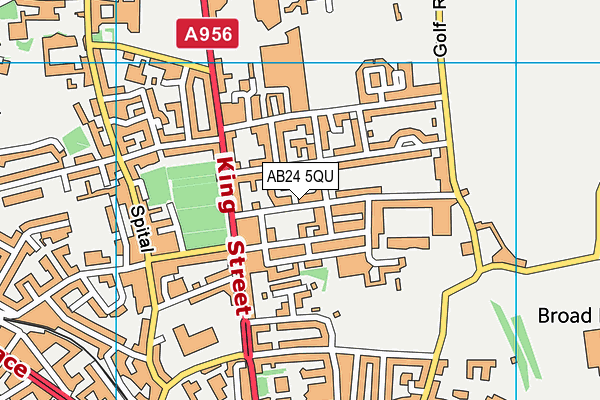 AB24 5QU map - OS VectorMap District (Ordnance Survey)
