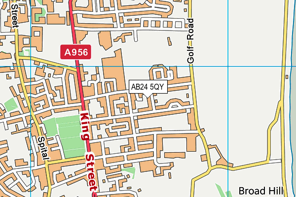 AB24 5QY map - OS VectorMap District (Ordnance Survey)