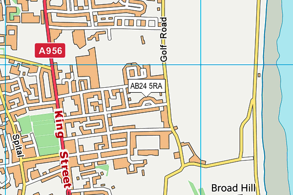 AB24 5RA map - OS VectorMap District (Ordnance Survey)