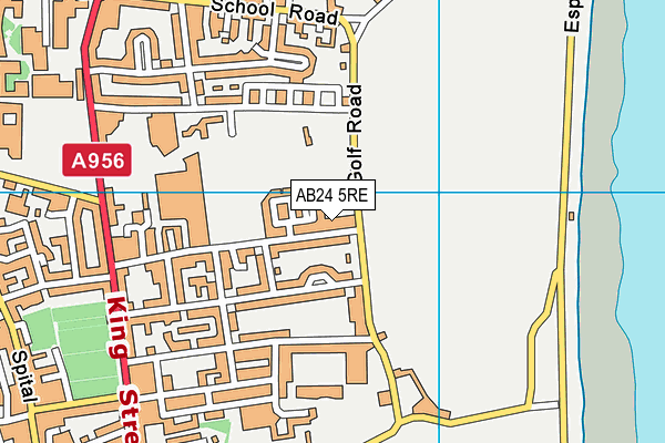 AB24 5RE map - OS VectorMap District (Ordnance Survey)