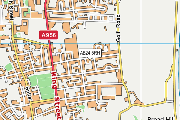 AB24 5RH map - OS VectorMap District (Ordnance Survey)