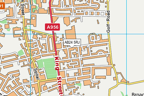 AB24 5RJ map - OS VectorMap District (Ordnance Survey)