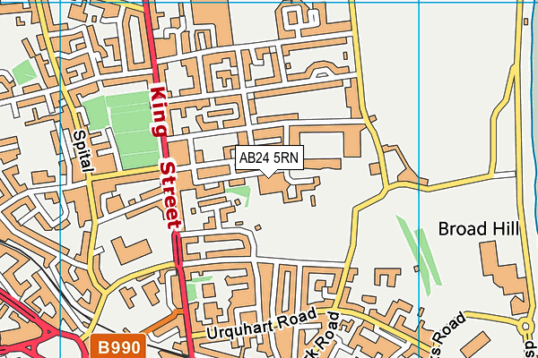 AB24 5RN map - OS VectorMap District (Ordnance Survey)