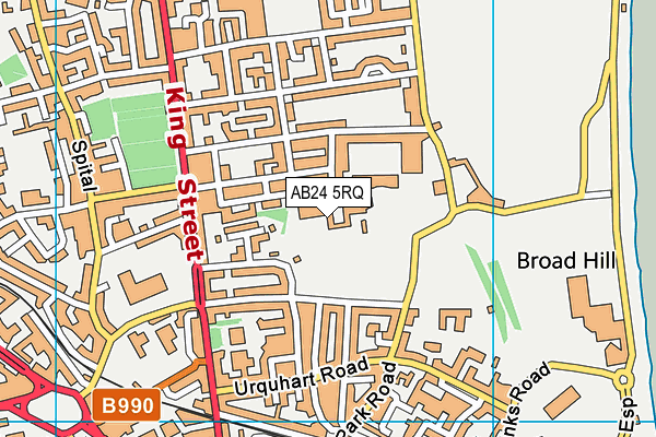 AB24 5RQ map - OS VectorMap District (Ordnance Survey)