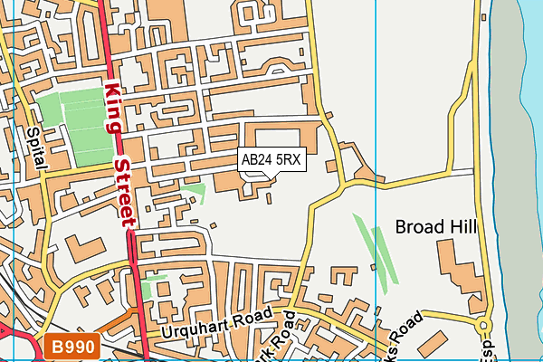 AB24 5RX map - OS VectorMap District (Ordnance Survey)