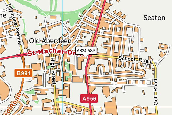 AB24 5SP map - OS VectorMap District (Ordnance Survey)