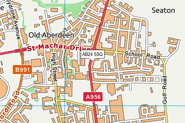 AB24 5SQ map - OS VectorMap District (Ordnance Survey)