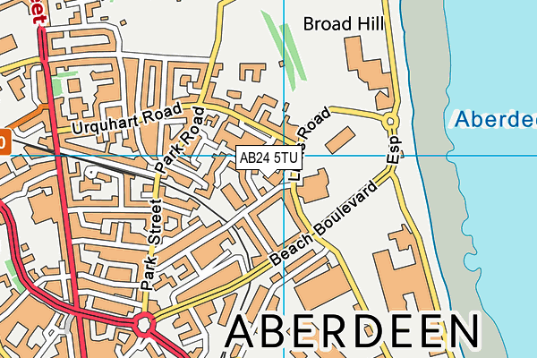 AB24 5TU map - OS VectorMap District (Ordnance Survey)