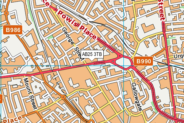 AB25 3TB map - OS VectorMap District (Ordnance Survey)