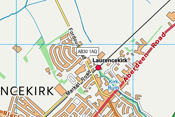 AB30 1AQ map - OS VectorMap District (Ordnance Survey)