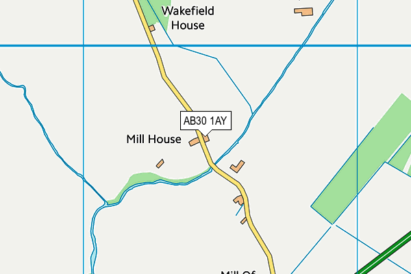 AB30 1AY map - OS VectorMap District (Ordnance Survey)