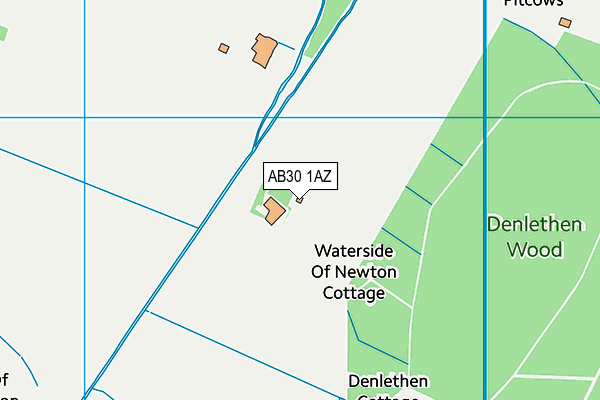 AB30 1AZ map - OS VectorMap District (Ordnance Survey)