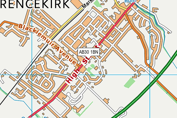 AB30 1BN map - OS VectorMap District (Ordnance Survey)