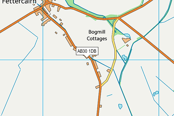 AB30 1DB map - OS VectorMap District (Ordnance Survey)