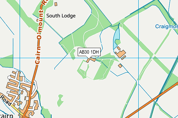 AB30 1DH map - OS VectorMap District (Ordnance Survey)
