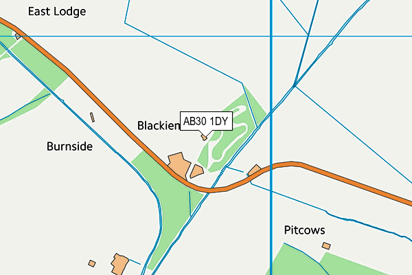 AB30 1DY map - OS VectorMap District (Ordnance Survey)