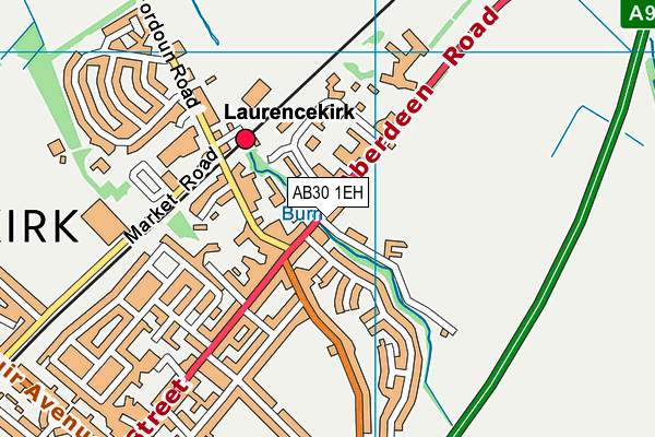 AB30 1EH map - OS VectorMap District (Ordnance Survey)