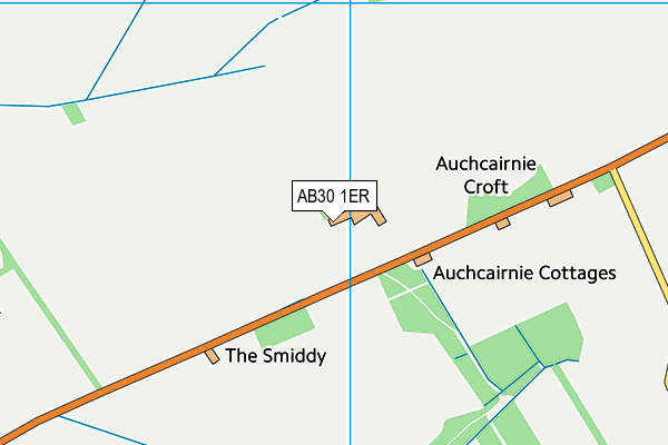 AB30 1ER map - OS VectorMap District (Ordnance Survey)