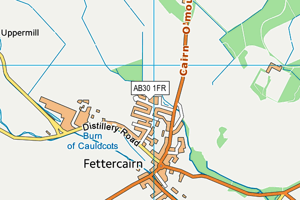 AB30 1FR map - OS VectorMap District (Ordnance Survey)