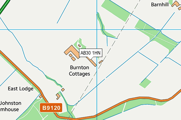 AB30 1HN map - OS VectorMap District (Ordnance Survey)