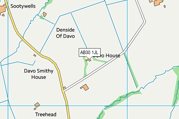 AB30 1JL map - OS VectorMap District (Ordnance Survey)