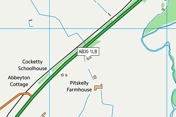 AB30 1LB map - OS VectorMap District (Ordnance Survey)