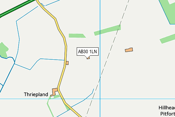 AB30 1LN map - OS VectorMap District (Ordnance Survey)