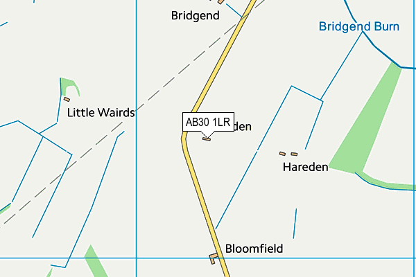AB30 1LR map - OS VectorMap District (Ordnance Survey)