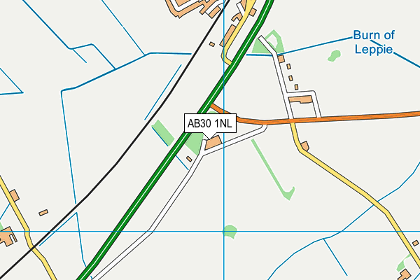 AB30 1NL map - OS VectorMap District (Ordnance Survey)