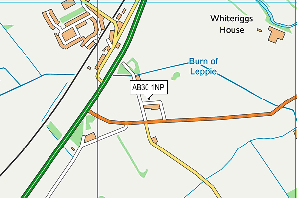 AB30 1NP map - OS VectorMap District (Ordnance Survey)