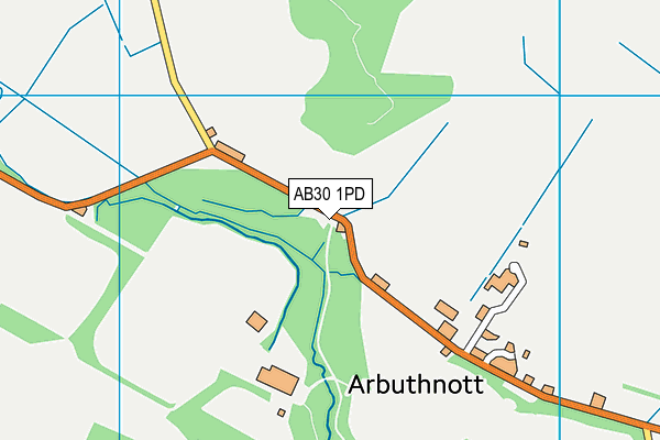 AB30 1PD map - OS VectorMap District (Ordnance Survey)