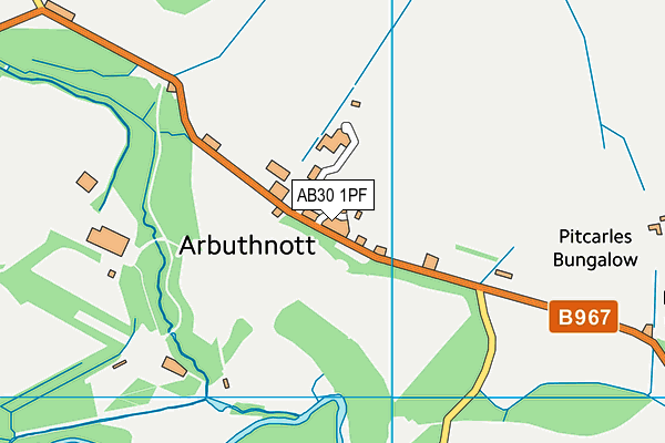 AB30 1PF map - OS VectorMap District (Ordnance Survey)